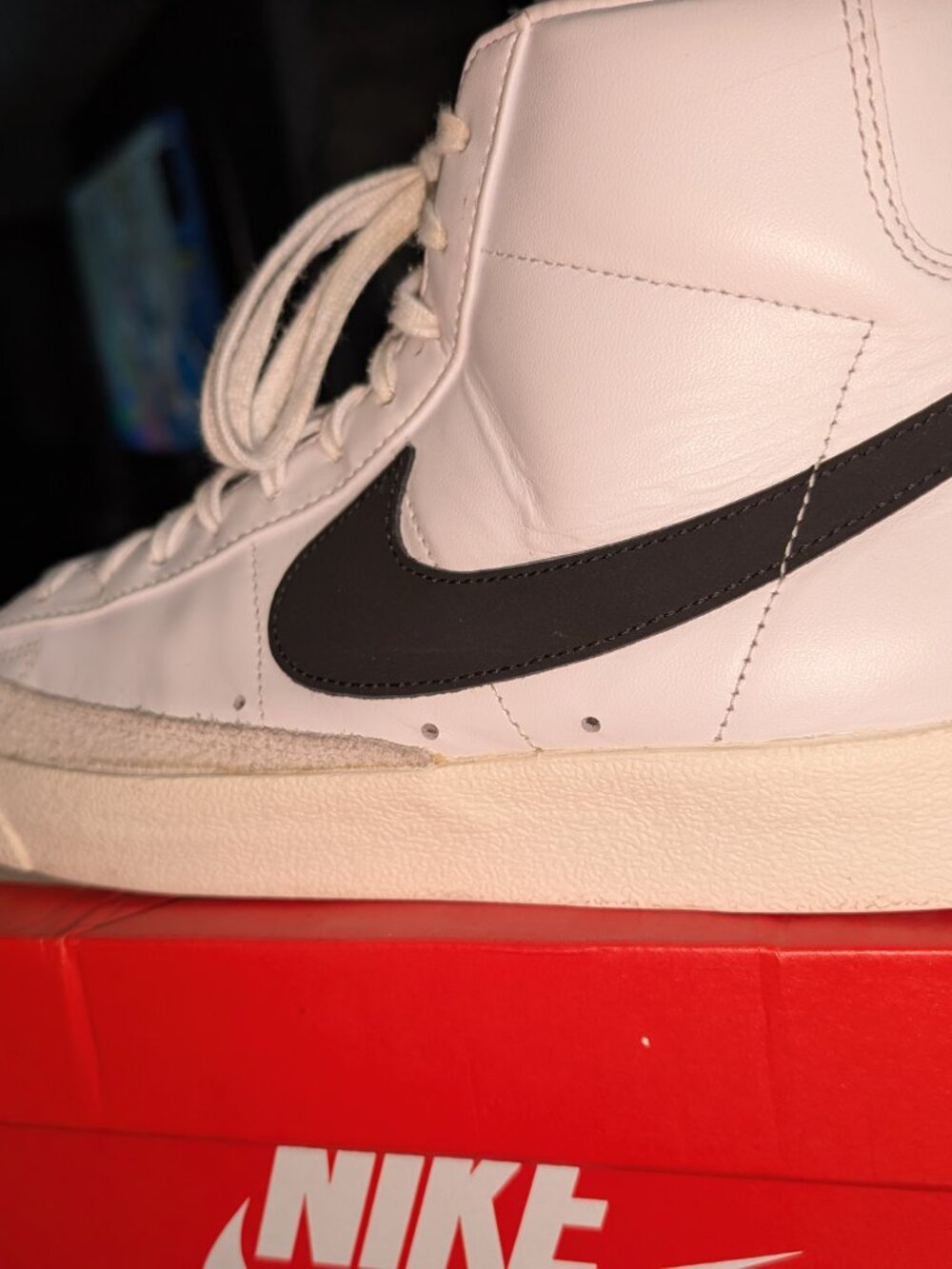 Nike Blazer Mid '77 Vintage – White/Black (Men's 11.5) - Picture 3 of 10